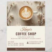 Custom Coffee Shop | Personalized Café Marketing Flyer (Voorkant)