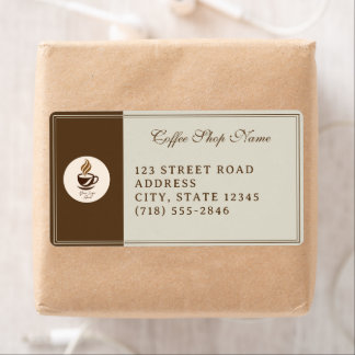 Custom Coffee Shop Shipping Labels – Personalized 