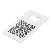 Custom Coffee Shop Voeg uw Logo Modern Minimalist  Creditkaart Flessenopener (Achterkant Gekanteld)