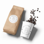 Custom Coffee Shop Voeg uw Logo Modern Minimalist  Papieren Bekers