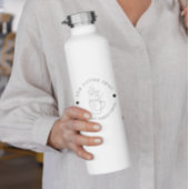 Custom Coffee Shop Voeg uw Logo Modern Minimalist Waterfles