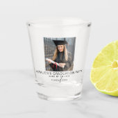 Custom College afstudeerfeest gunsten voor gasten Shot Glas (Voorkant)