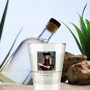 Custom College afstudeerfeest gunsten voor gasten Shot Glas