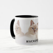 Custom College foto en naam gepersonaliseerde koff Mok (Voorkant links)