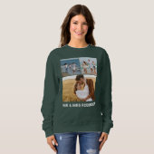 Custom College foto & naam gepersonaliseerde vrouw Trui (Voorkant volledig)