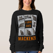 Custom College foto's en naam gepersonaliseerde vr Trui (Voorkant)