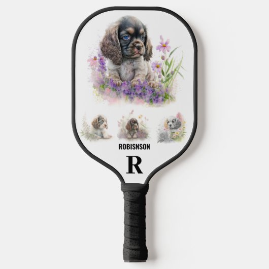 Custom College Foto's Monogram & Naam Gepersonalis Pickleball Paddle (Voorkant)