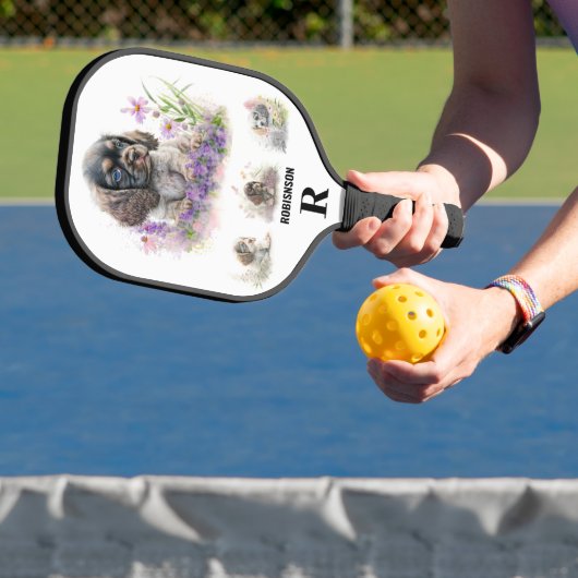 Custom College Foto's Monogram & Naam Gepersonalis Pickleball Paddle (Insitu)