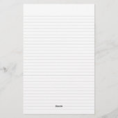 Custom College-geregeerd Stationery Notitieblok Briefpapier (Achterkant)