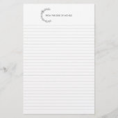 Custom College-geregeerd Stationery Notitieblok Briefpapier (Voorkant)