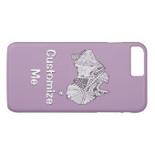Custom Color Australia Map Art Case-Mate iPhone Case (Achterkant (Horizontaal))