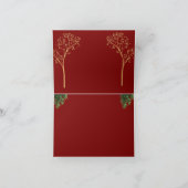 Custom Color Christmas Card Bedankkaart (Binnen)