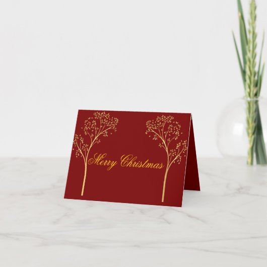 Custom Color Christmas Card Bedankkaart (Voorkant)