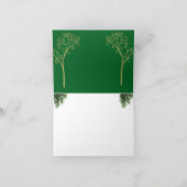 Custom Color Christmas Card Bedankkaart (Binnen)