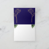 Custom Color Christmas Card Bedankkaart (Binnen)