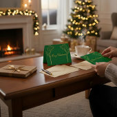 Custom Color Christmas Card Bedankkaart