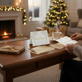 Custom Color Christmas Card Bedankkaart