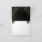 Custom Color Christmas Card Bedankkaart (Binnen)