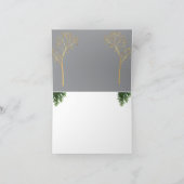 Custom Color Christmas Card Bedankkaart (Binnen)