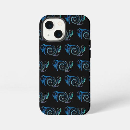 Custom Color Dragon Pattern iPhone Hoesje (Achterkant)