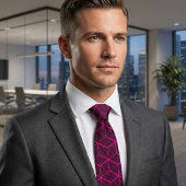 Custom Color Geometric 3D Cube Pattern Stropdas