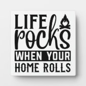 CUSTOM COLOR Life Rocks wanneer uw huis rolt Fotoplaat (Voorkant)