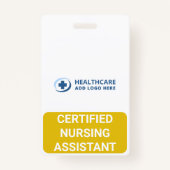 Custom Color Nurse CNA Recognition Companion Badge (Voorkant)
