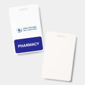 Custom Color Pharmacy Pharmacist Companion Badge (Voor- en achterkant)