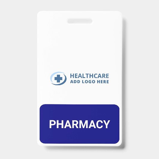 Custom Color Pharmacy Pharmacist Companion Badge (Voorkant)