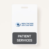 Custom Color Reception Patient Services Companion Badge (Voorkant)