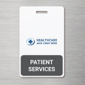 Custom Color Reception Patient Services Companion Badge