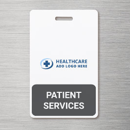 Custom Color Reception Patient Services Companion Badge