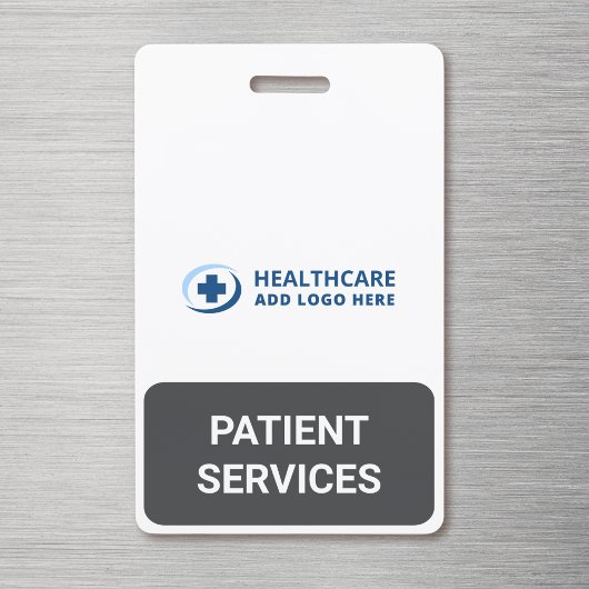Custom Color Reception Patient Services Companion Badge