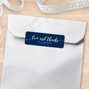 Custom Color Relax Script Love and Thanks Wedding Etiket