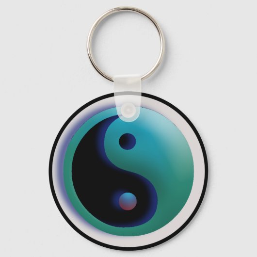 Custom Color YingYang Sleutelhanger (Voorkant)