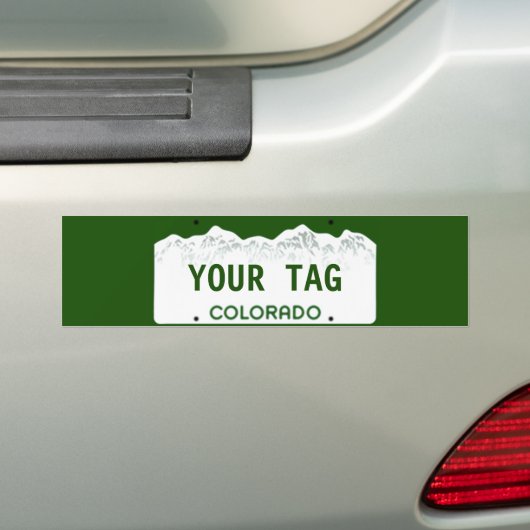 Custom Colorado License Bord Bumpersticker (Op auto)
