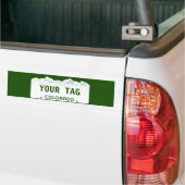 Custom Colorado License Bord Bumpersticker (Op Truck)