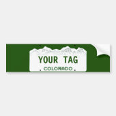 Custom Colorado License Bord Bumpersticker (Voorkant)