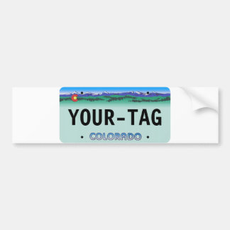 Custom Colorado License Bord - dern Bumpersticker