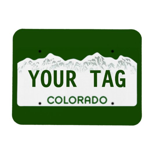 Custom Colorado License Bord Magneet (Horizontaal)