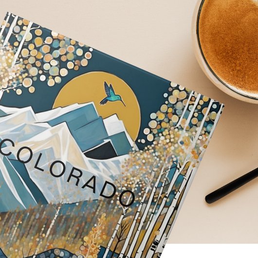 Custom Colorado Mountain Hummingbird Tegeltje