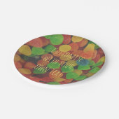 Custom Colorful Gumdrops Candy Papieren Bordje (Gekanteld)