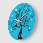 Custom Colors Clock - Tree of Life Art Grote Klok (Hoek)