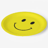 Custom Colors Cute Retro Smile Papieren Bordje (Gekanteld)