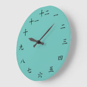 Custom Colour Japanese Clock Grote Klok (Hoek)