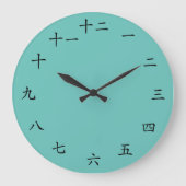 Custom Colour Japanese Clock Grote Klok (Voorkant)