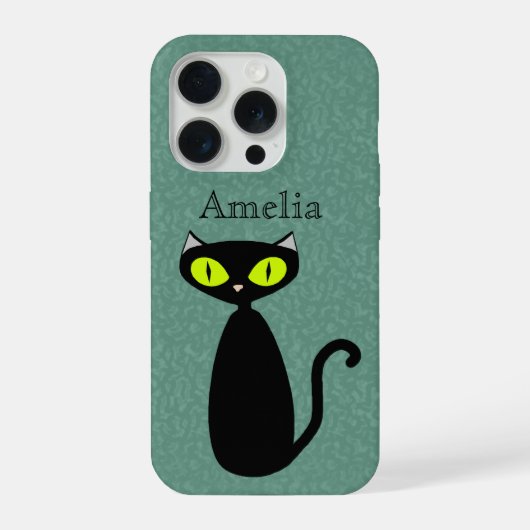 Custom Colour Mod Cat Case iPhone Hoesje (Achterkant)
