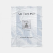 Custom Comforing Memorial Blanket Fleece Deken (Voorkant)