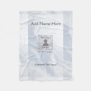 Custom Comforing Memorial Blanket Fleece Deken