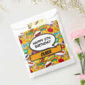 Custom Comic Book Superhero Verjaardagsfeest Bedankzakje (Gezegeld)